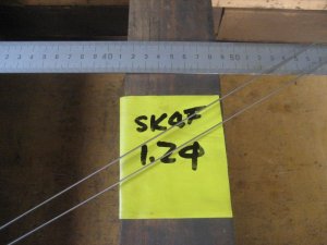 画像1: SK4Fドリルロッド　直径1.2mm×定尺2m＝1本、定尺2mを二等分切断 (1)