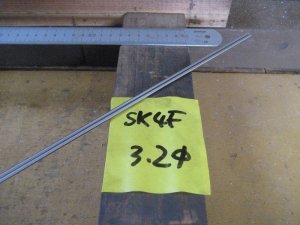 画像1: SK4Fドリルロッド　直径3.2mm×定尺2m＝1本、定尺2mを二等分切断 (1)