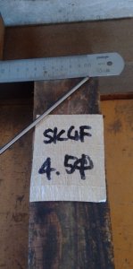 画像1: SK4Fドリルロッド　直径4.5mm×定尺2m＝1本、定尺2mを二等分切断 (1)