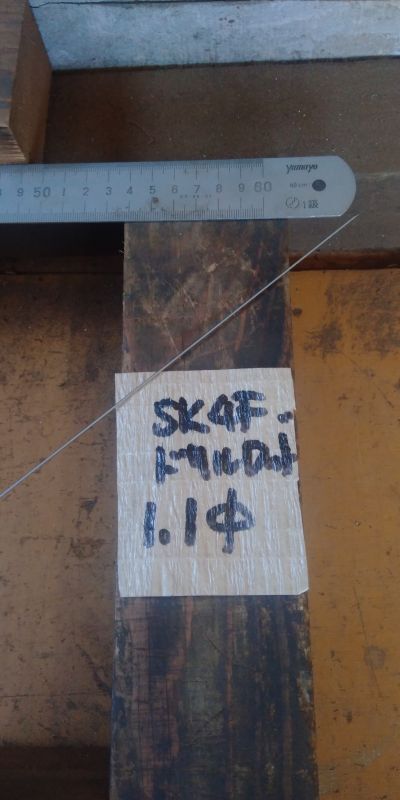 SK4Fドリルロッド　直径1.1mm×定尺1m＝1本